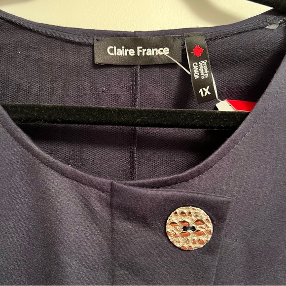 Clair France Tunic top 1X - Picture 3 of 3